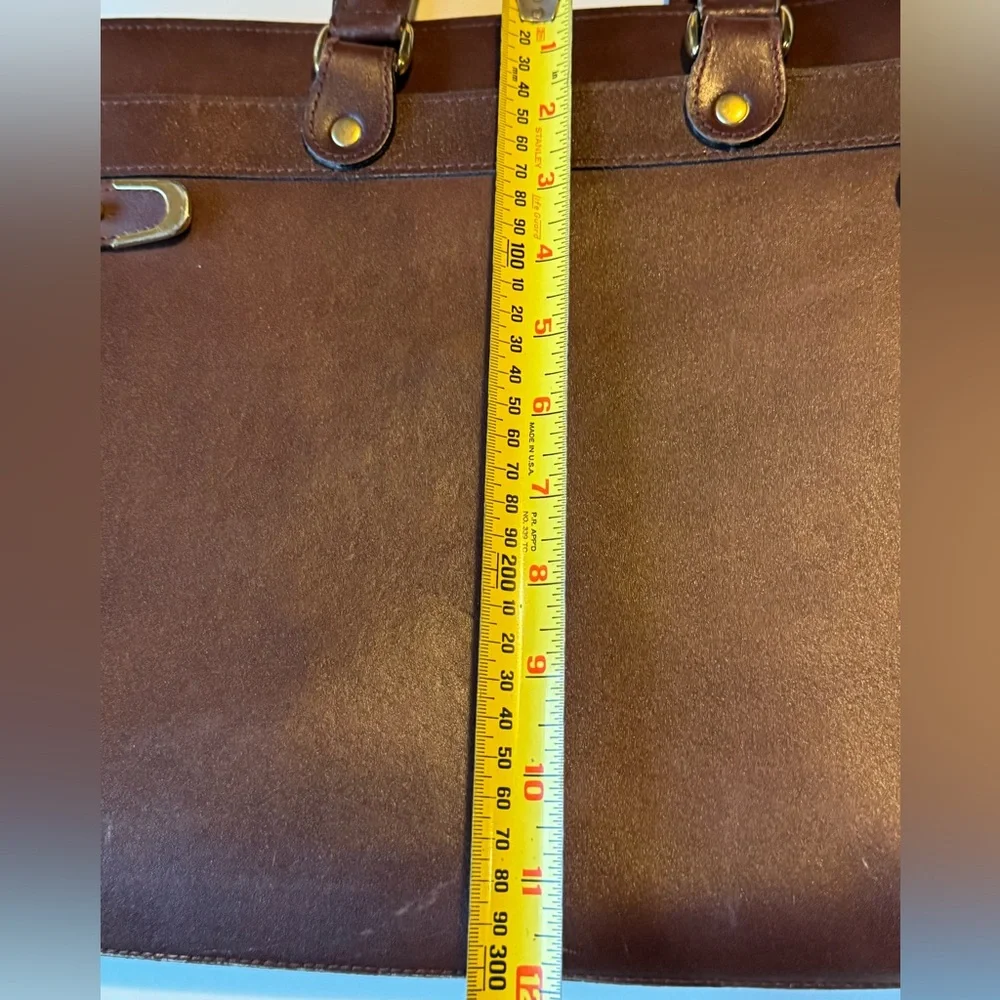 Vintage Brown Leather HIT Expandable Men’s Briefcase Attaché Bag Rare MINTY
